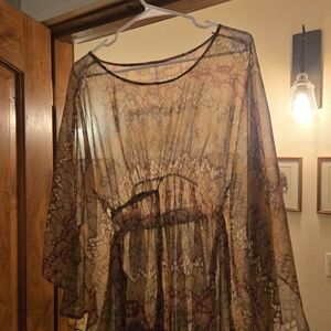 Willow & Clay Sheer Multicolor Blouse